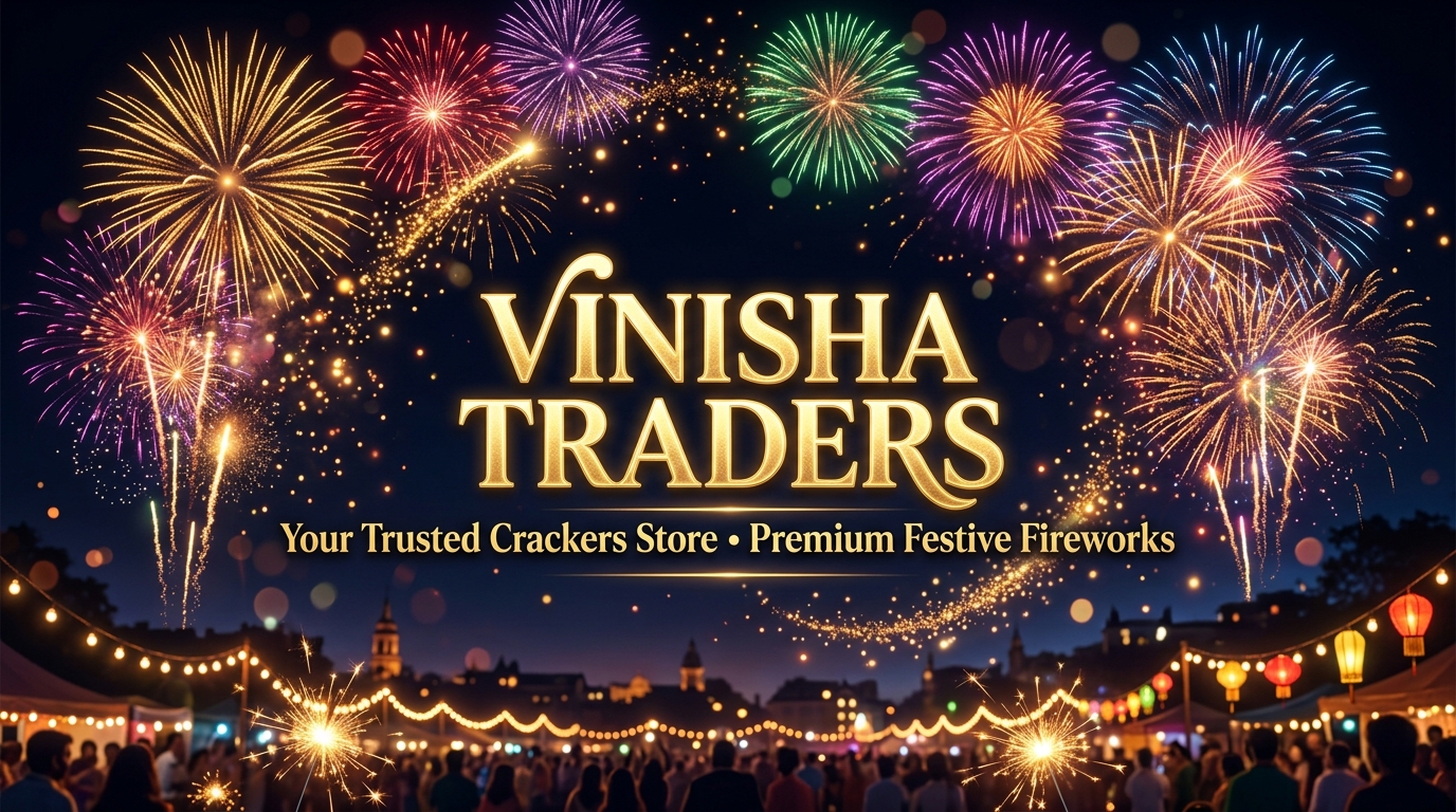 Vinisha Traders Festive Crackers Banner